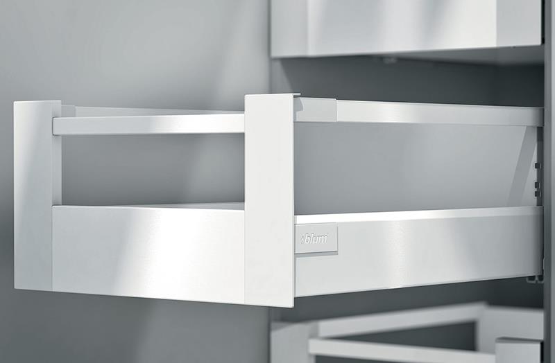 D height 199mm Single Gallery Rail Silk White